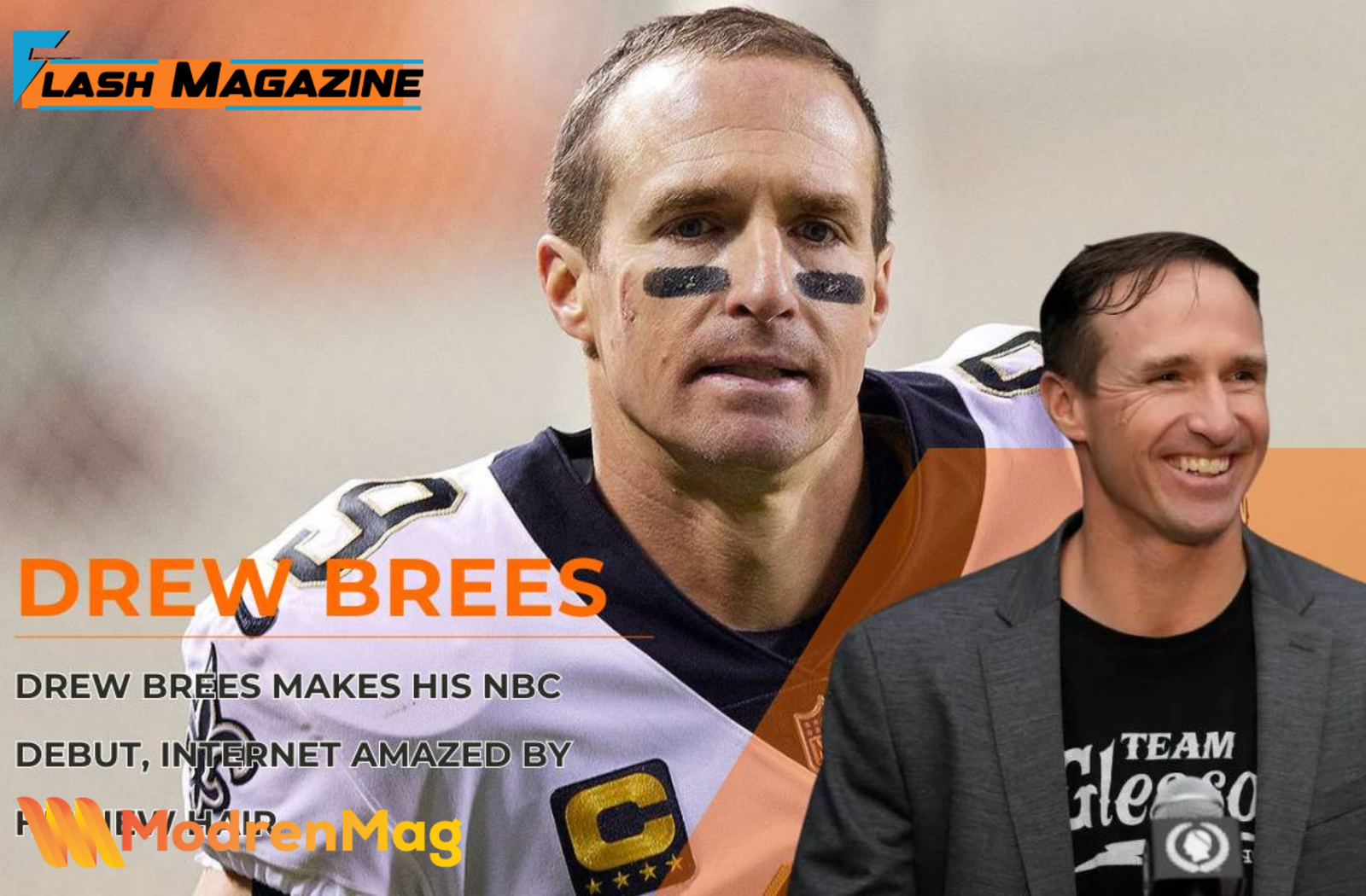 (Drew Brees Makes His NBC Debut, Internet Amazed by His New Hair)